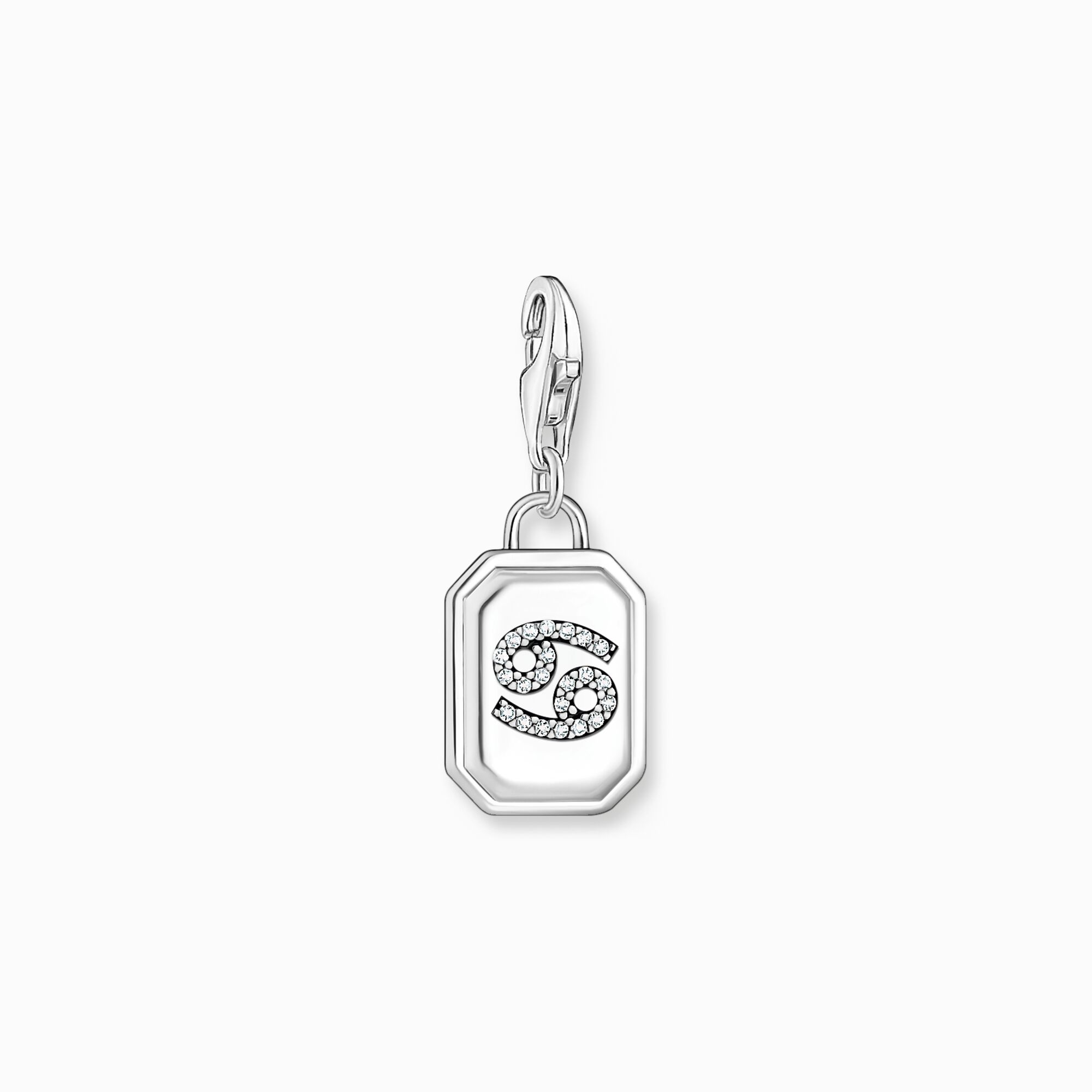 Silver charm pendant zodiac sign Cancer with zirconia from the Charm Club collection in the THOMAS SABO online store